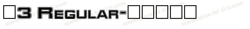 阿3 Regular字体转换